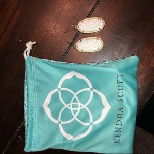 Kendra Scott white earrings